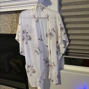 Maurice's Floral Short Sleeve Kimono